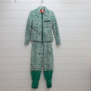 Two vintage snowsuites